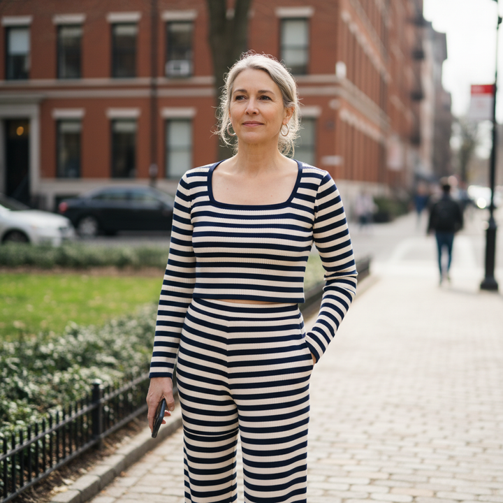 Sorrel™ – Striped Wide-Leg Pants Set