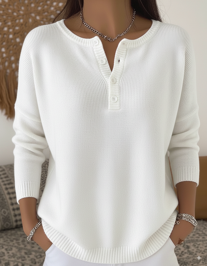 Carla | Calm Button-Up Jumper