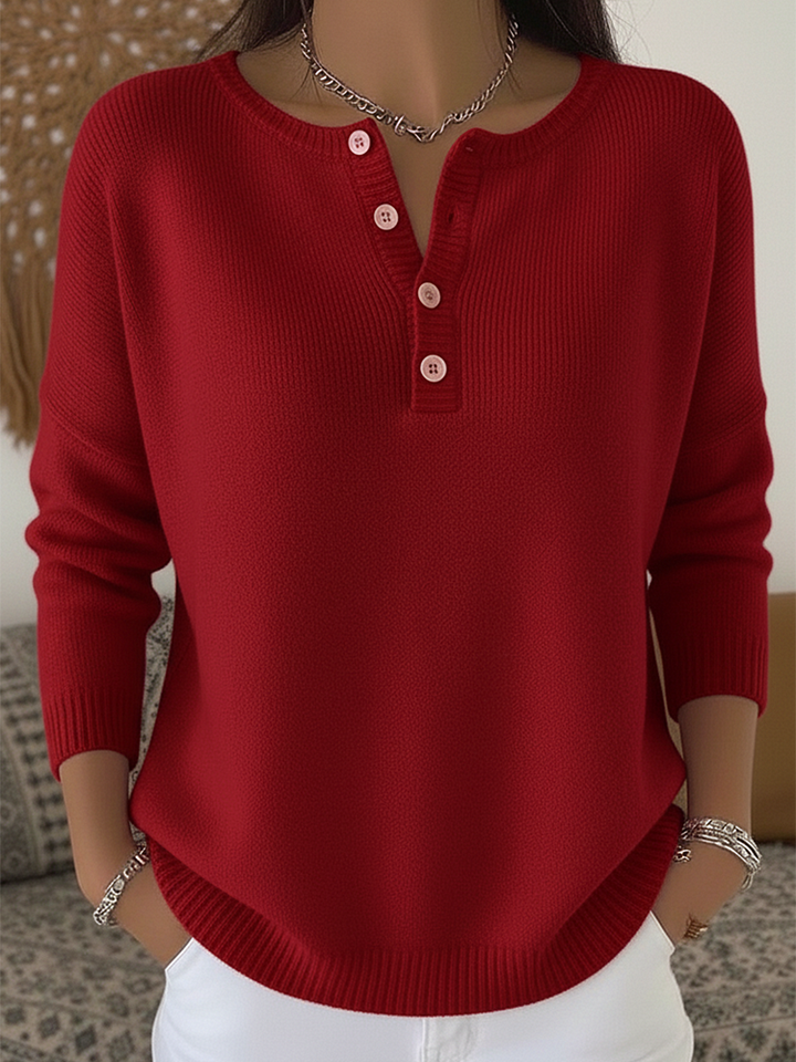 Carla | Calm Button-Up Jumper
