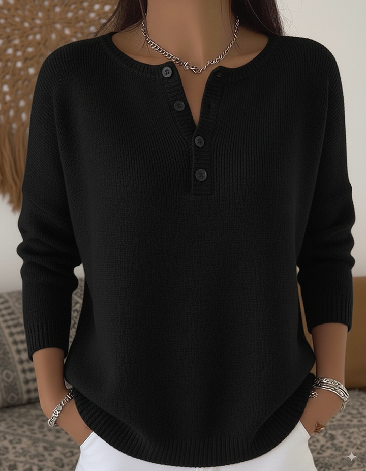 Carla | Calm Button-Up Jumper