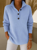 Maria | Ribbed Sweater with Collar