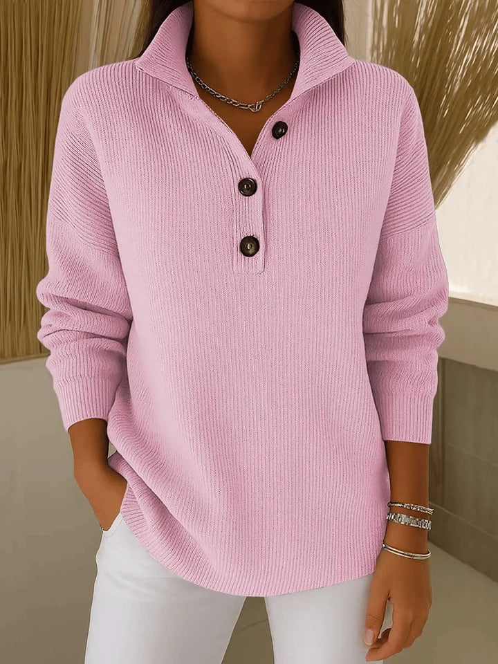 Maria | Ribbed Sweater with Collar